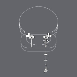 ABATTANT WC VAGABONDE CHARN METAL