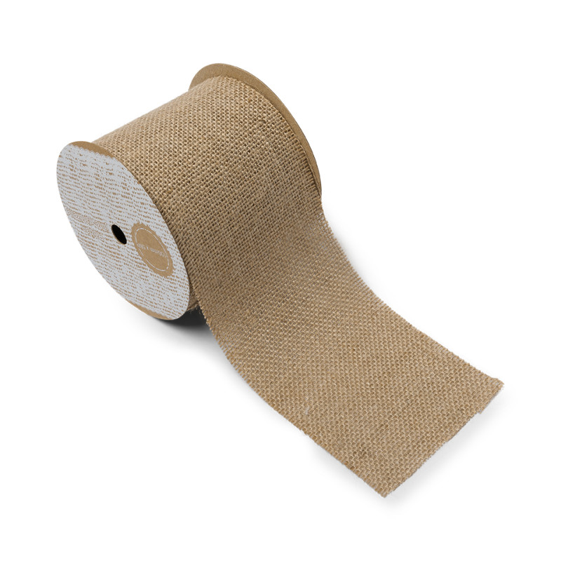 RUBAN TOILE DE JUTE 10CMX5M