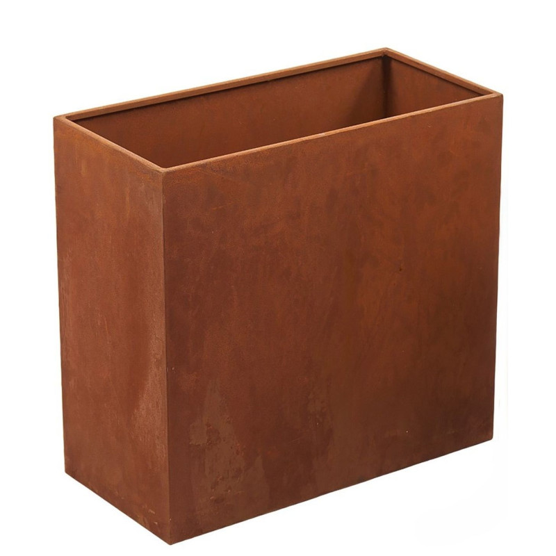 Jardinière haute GM 48x23x45cm ROUILLE