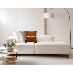 H COUSSIN CARRÉE 'BONHEUR' 40X40