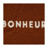 H COUSSIN CARRÉE 'BONHEUR' 40X40