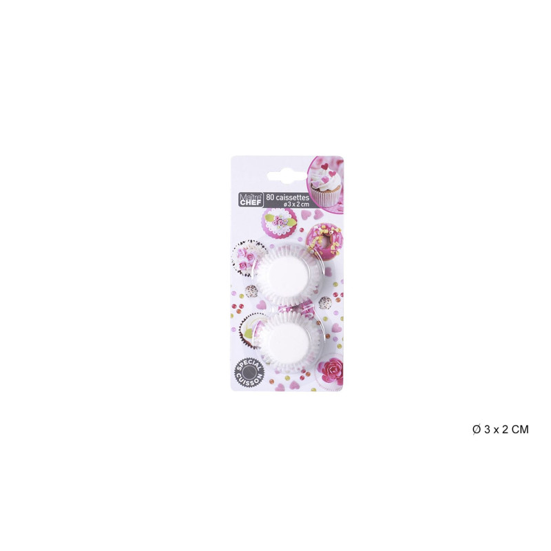 CAISSETTE BLANC x80PCS D3x2CM