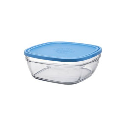 PLAT VERRE +COUV LYS CARRE 17CM DURALEX
