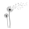 STICKER FLEURS DE PISSENLIT STICKER FLEURS DE PISSENLIT