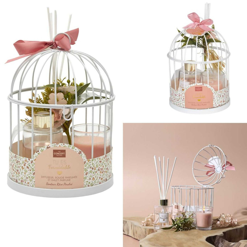 Coffret Senteur Cage | Diffuseur & Bougie Coffret Senteur Cage | Diffuseur & Bougie