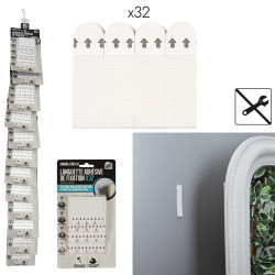 Languettes de Fixation Murales - Pack Éco (x32)