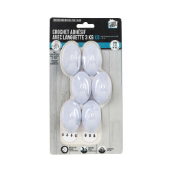 Crochets avec Languettes de Fixation (Pack de 6) 3 kg