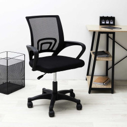 Fauteuil de Bureau Noir Ergonomique