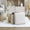 COFFRE POUF PLIABLE EMILIA BEIGE