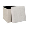 COFFRE POUF PLIABLE EMILIA BEIGE
