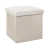 COFFRE POUF PLIABLE EMILIA BEIGE