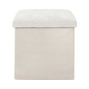 COFFRE POUF PLIABLE EMILIA BEIGE