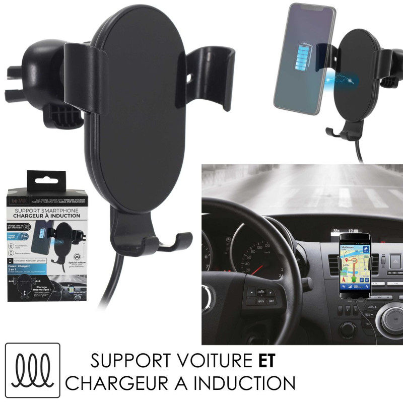SUPPORT DE TELEPHONE CHARGEUR INDUCTION