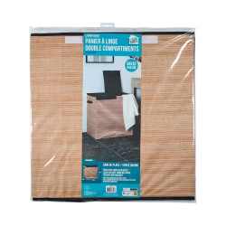 PANIER A LINGE DOUBLE 58X35X58CM