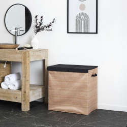 PANIER A LINGE DOUBLE 58X35X58CM