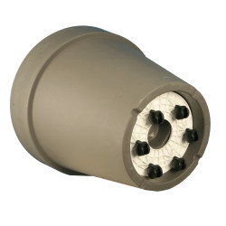SUPPORT 6 ROULETTES D26,5 BLANC