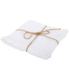 4 Serviettes Gaze de Coton Blanc 40x40cm