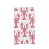20 Serviettes Homards Papier Blanc et Ro