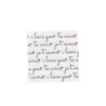 20 Serviettes Cocktail "I love you, Te a