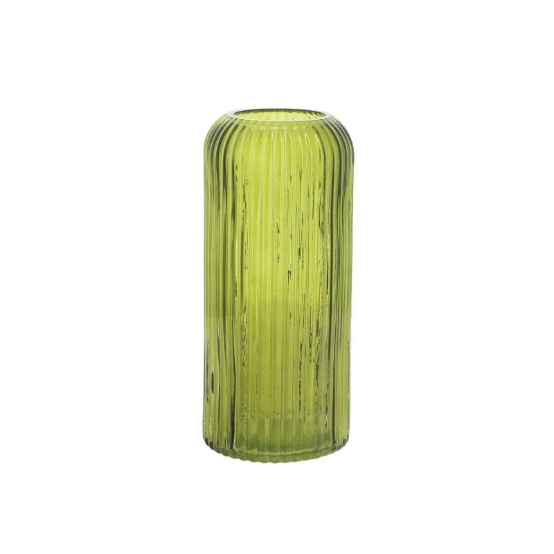 Vase Zoé Verre - Vert Olive Ø8,5x20cm -