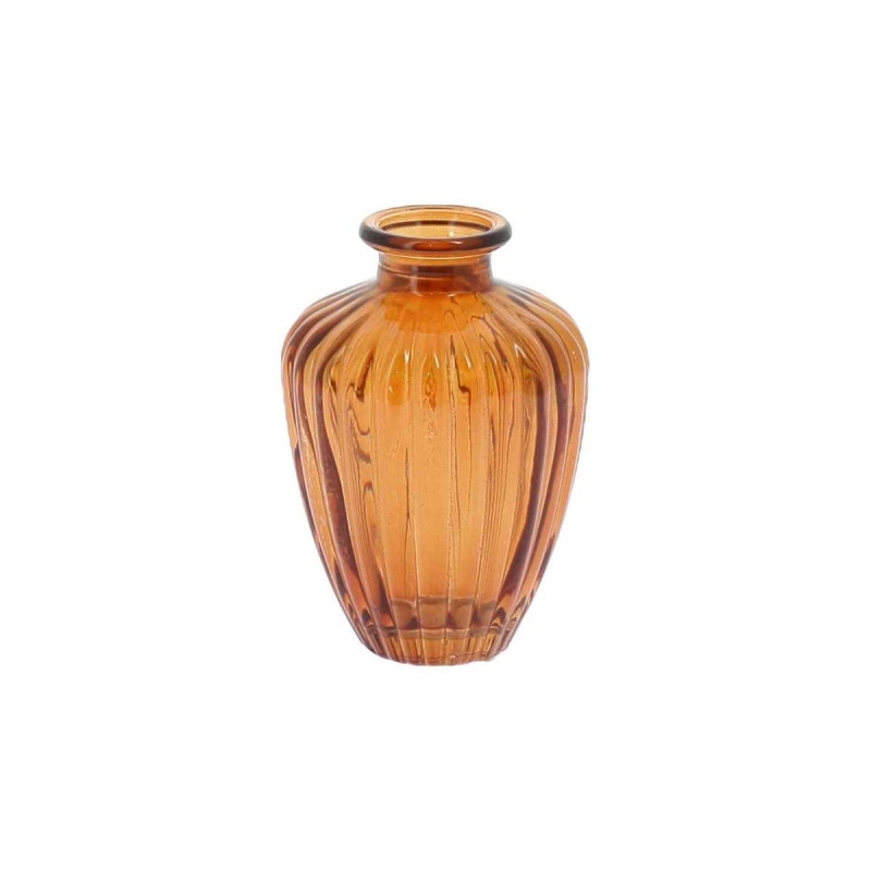 Vase Jeanne Verre Brun Ø7,5x10,5cm - 180