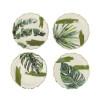 8 Petites Assiettes Coco Palm Carton Crè
