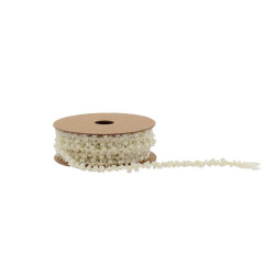 Ruban de Perles Blanche 0,5cmx2m