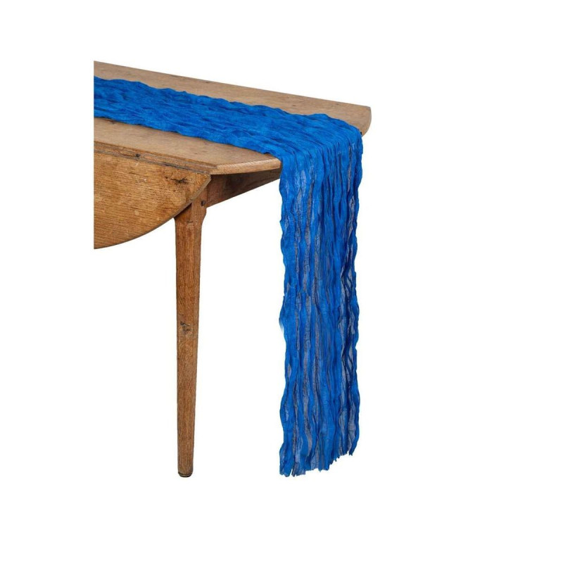 Chemin de Table Cheesecloth Bleu Roi 90c