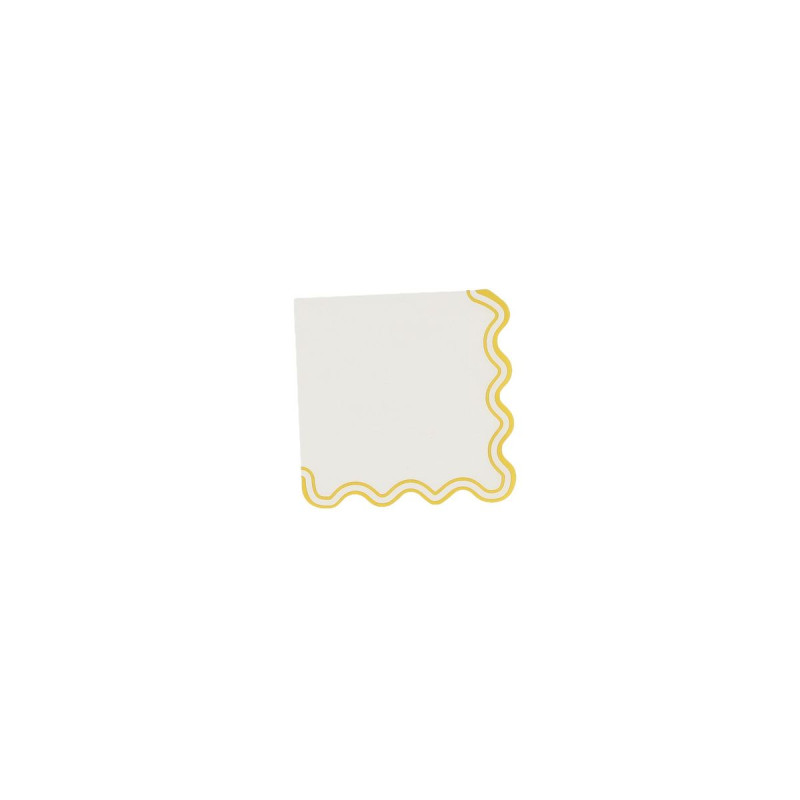 10 Serviettes Mix&Match Papier Jaune et