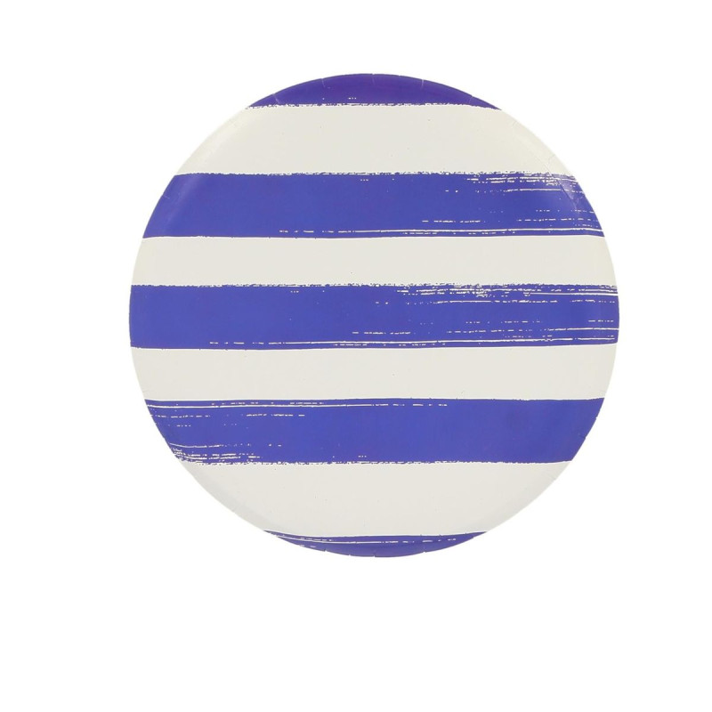 6 Assiettes Mix&Match Carton Bleu et Bla