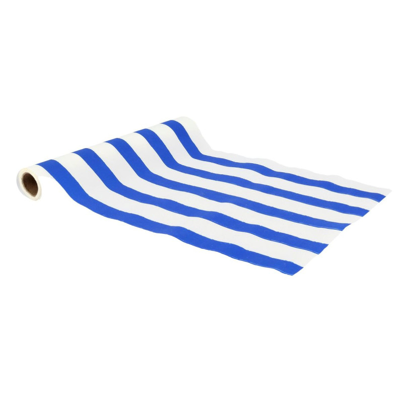 Chemin de Table Mix&Match Tissu Bleu et