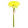 Bouquet de 6 Œillets Jaune Ø6,5x32cm