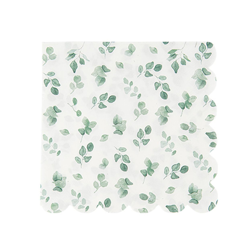 16 Serviettes Jardin Botanique Papier Ve