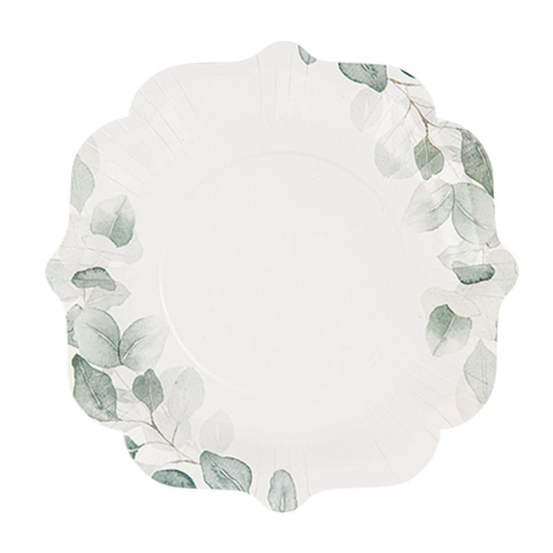 8 Assiettes Jardin Botanique Carton Papi