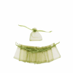 10 Pochons Organza Vert Sauge 8x10cm