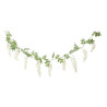 Guirlande de Glycine Tombante Blanc et F