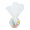 4 Anneaux à Dragées Métal Or et Organza