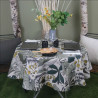 Nappe LOMBOK EMERAUDE enduite 155CM ROND