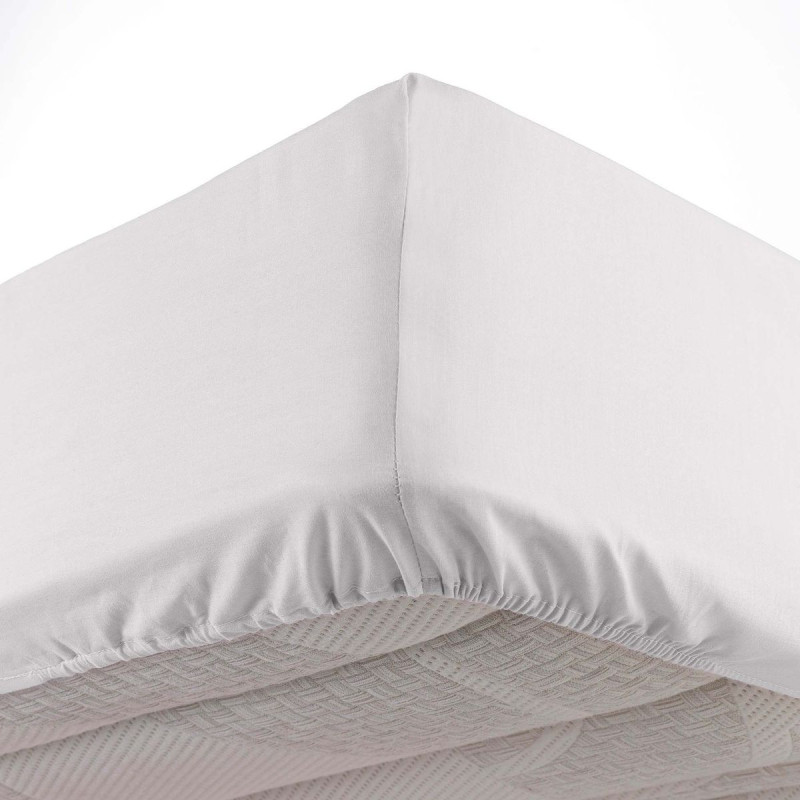 DRAP HOUSSE OSCAR BLANC MICROF 90x190CM