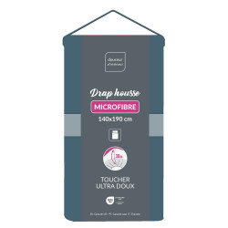 DRAP HOUSSE OSCAR BLNUIT MICRO 140x190CM