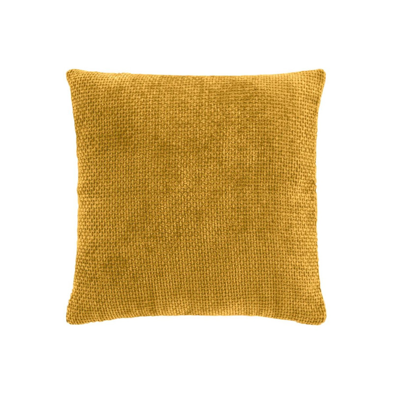 HOUSSE COUSSIN LEO OCRE 40x40CM VELOURS