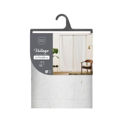 PAIRE DROITE ANGELINE 2x70x200CM VOILE S