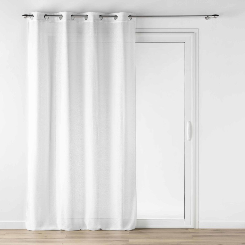 VOILE LOULAINE BLANC 140x240CM EFFET LAI