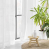VOILE LOULAINE BLANC 140x240CM EFFET LAI