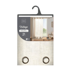 VOILE YOKO NATUREL 140x240CM EFFET LIN T