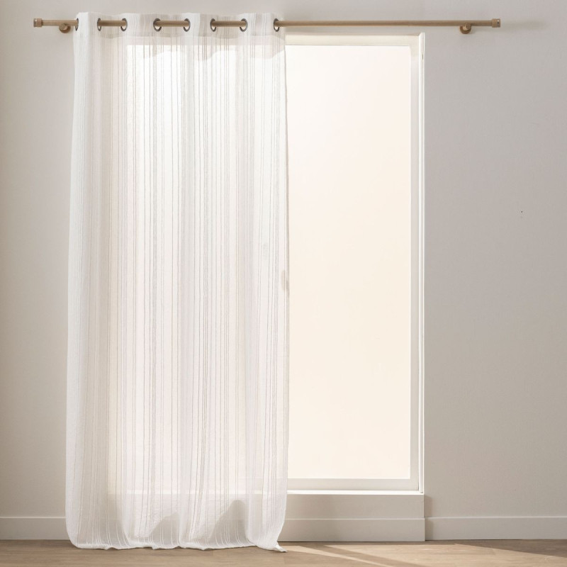 VOILE CHENILLE ZAHO BLANC 140x260CM VOIL