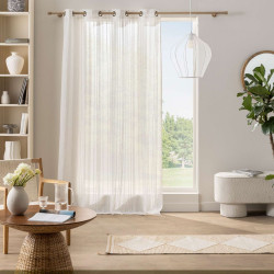 VOILE CHENILLE ZAHO BLANC 140x260CM VOIL