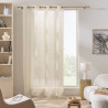 VOILE RAYE SANYA 140x260CM EFFET LIN TIS