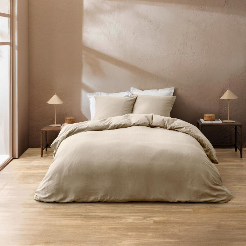 PARURE CLARA NATUREL 2 PERS 240x220CM CO