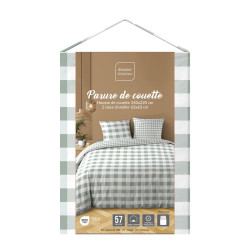 PARURE VICTOIRE SAUGE 2 PERS 240x220CM I